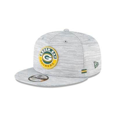 Green Bay Packers Gorra | New Era Official NFL Fall Sideline 9fifty Snapback Cap Mexico - Grises